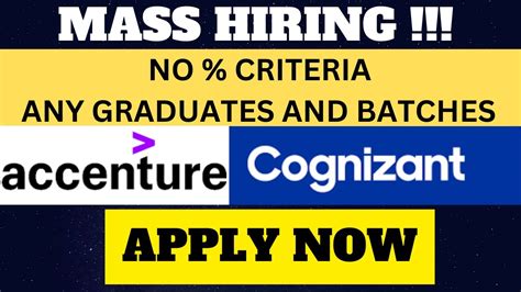 Accenture Off Campus Hiring Any Graduate Eligible