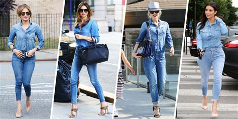 Celebrities Denim On Denim Celebrities Canadian Tuxedo