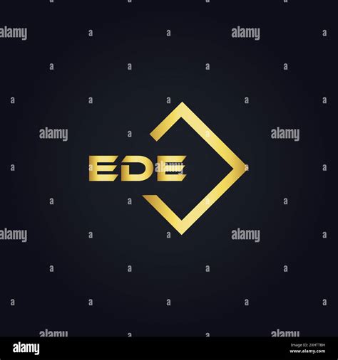 ede logo    design white ede letter ede    letter logo design