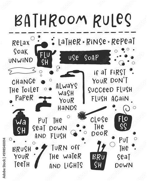 Bathroom Rules Quotes Toilet Usage Rules It Can Use For Public