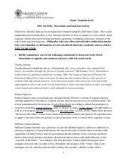 His Onl T Darwinism And American Society Worksheet Docx College