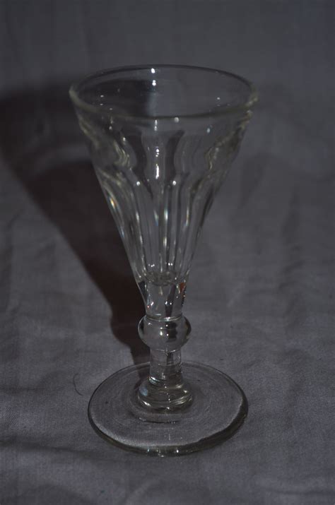 Victorian Facet Cut Wine Glass