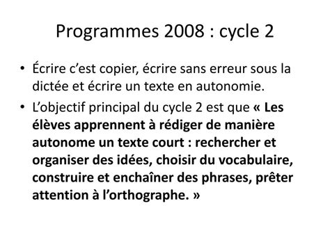 Ppt Production D Crits Au Cycle Et Au Cycle Powerpoint