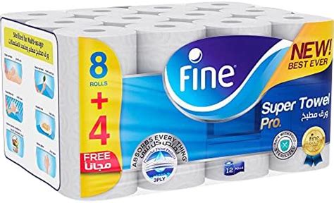 Fine Kitchen Paper Towel Roll Sheets X Ply Rolls Fine Super