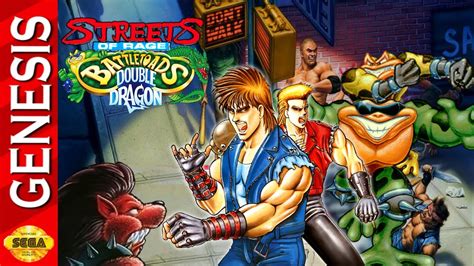 Streets Of Rage 2 Battletoads Double Dragon ROM Hack Sega Genesis