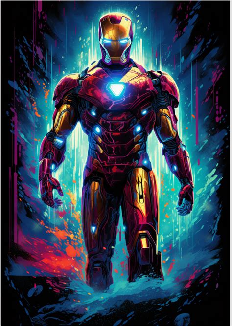 Poster Retrato Pôster Homem De Ferro Em
