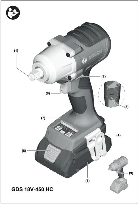 Bosch 18v 450 Hc Cordless Impact Wrench Instruction Manual