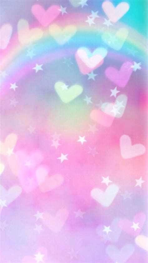 Cocoppa Heart Bokeh Iphone Wallpaper Rainbow Wallpaper Unicorn