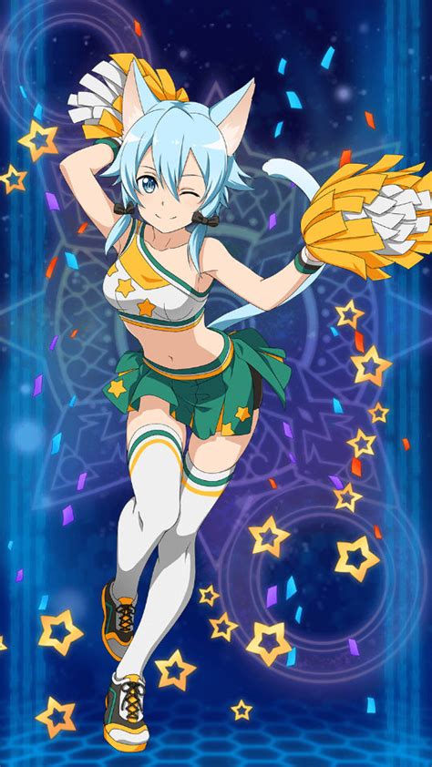 Sword Art Memory Defrag Cheerleader Sinon By Godzillakari On Deviantart