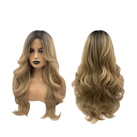 Amazon Jbextension Inch Pre Cut Lace Front Wig Ayla Mix Blonde