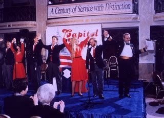 Surgeon General C Everett Koop On Stage With The Capitol Steps