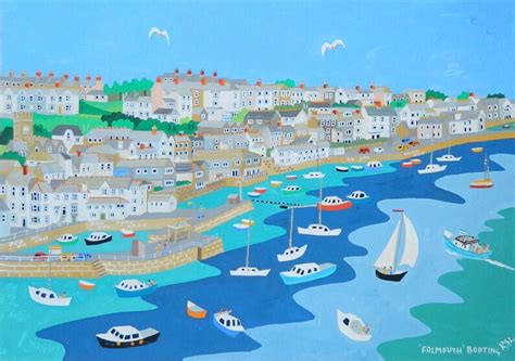 Falmouth Cornwall Framed Print By Richard Lodey Cornish Etsy Uk