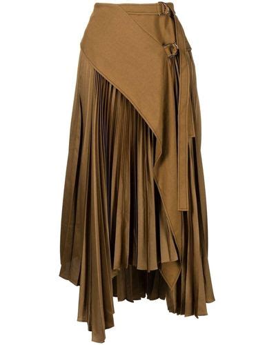 Brown Pleated Skirt For Women Up To 80 Off Lyst