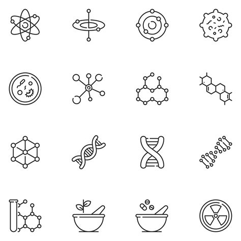 Chemistry Filled Line Icon Set Vector 12722301 Vector Art At Vecteezy
