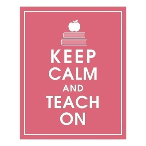 Items Similar To Keep Calm And Teach On Art Print Featured In