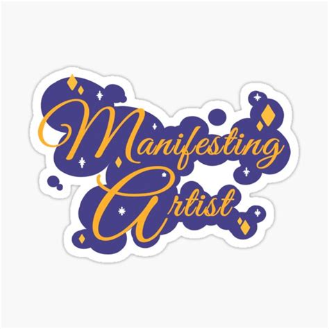 Manifesting Artist Sticker For Sale By Skyebem Redbubble