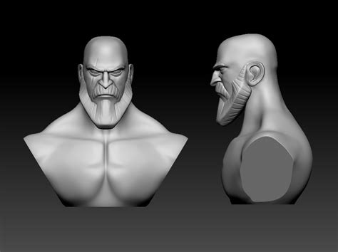 Stl File Kratos God Of War Fanart 🎮・template To Download And 3d Print・cults