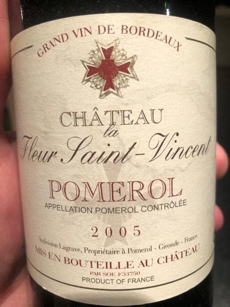 Ch Teau La Fleur Saint Vincent France Bordeaux Libournais