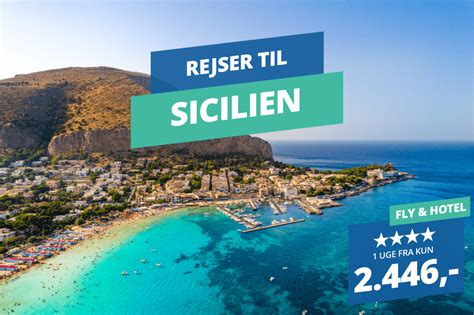 Rejs på en uges ferie til Sicilien med fly og 4 resort med morgenmad