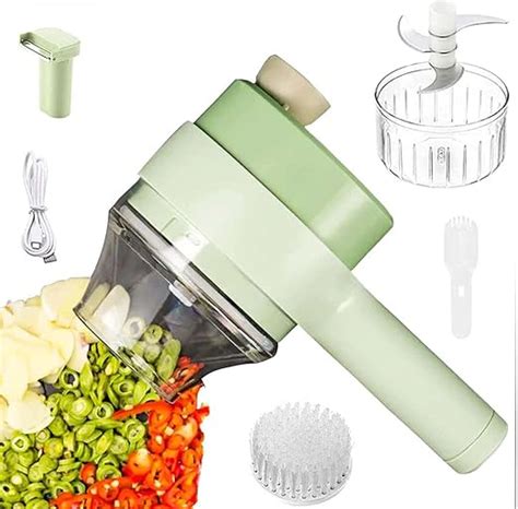 Amazon 4 In 1 Portable Electric Vegetable Cutter Set