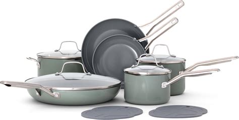 Food Network 10 Pc Nonstick Ceramic Cookware Set Home