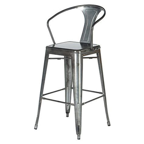 Crosley Furniture Cf500730 Ga Amelia Metal Cafe Barstool With Back