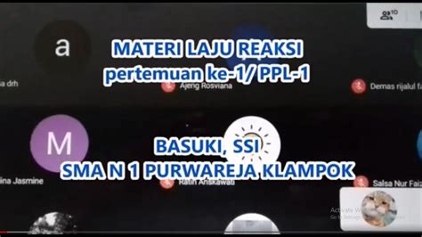 SIKLUS 1 PTK PPL 1 VIDEO PRAKTIK DARING PPG DALJAB 2020 TAHAP 3 KIMIA