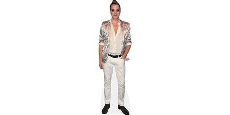 Mason Mcculley White Trousers Pappaufsteller Celebrity Cutouts