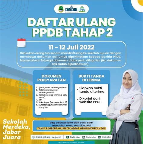 Persyaratan Daftar Ulang Ppdb Tahap Tahun Pelajaran Sman