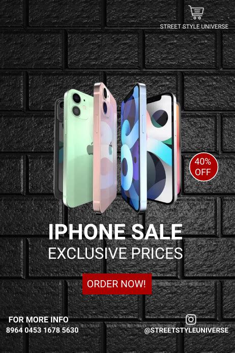 Iphone Sale Template Postermywall