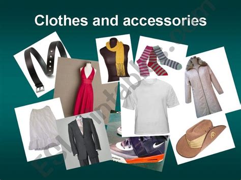 Esl English Powerpoints Clothes And Accessories