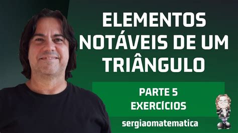 Elementos Notáveis de um Triângulo Parte 5 Mediana e Baricentro