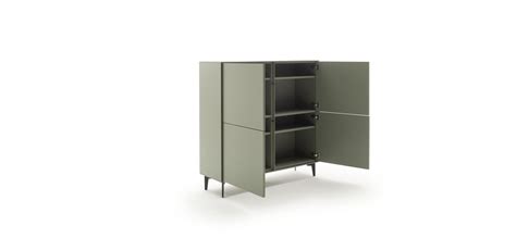 Highboard Casello BHT ca 120x127x37 cm Lack Matt Olivgrün Möbel Böhm