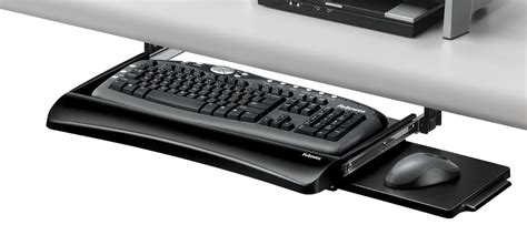 Keyboard Tray Slides Computer Under Desk Ergonomic Drawer DIY Best ...