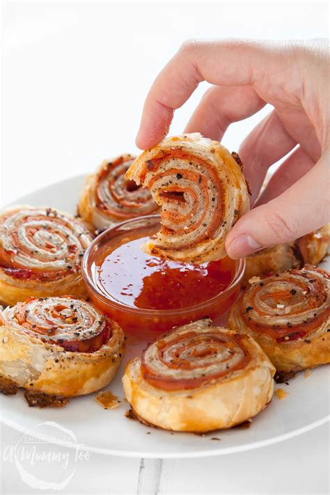 Vegetarian Bacon And Sweet Chilli Pinwheels Super Easy A Mummy Too