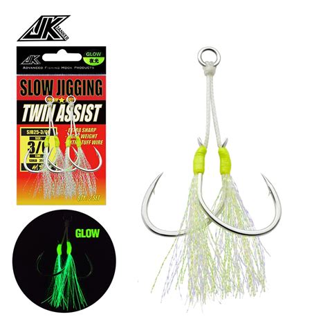 Jk Sjb Assist Hook 1 0 2 0 3 0 4 0 5 0 Slow Jigging Hook For Metal Jigs