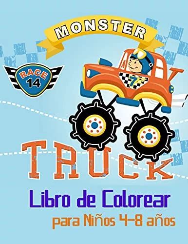 Monster Truck Libro De Colorear Para Ni Os A Os Diverti Env O Gratis