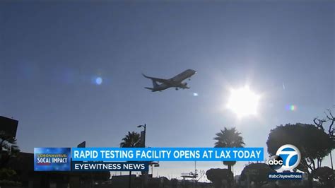 COVID testing at LAX: Los Angeles airport unveils on-site lab for ...