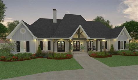 Beautiful One Story Farmhouse Style House Plan Plan