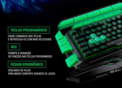 Teclado Gamer Multilaser Warrior Led Cores Usb Tc Pcshop Inform Tica