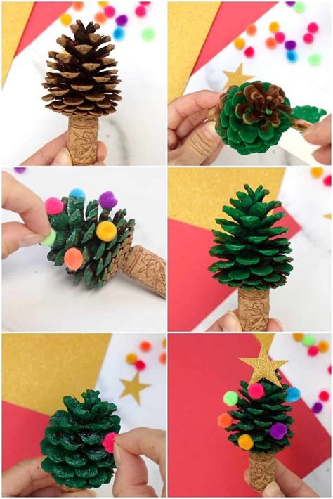 Making Christmas Trees Out Of Pine Cones The Urban Decor