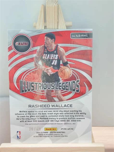 2022 23 Panini Spectra Rasheed Wallace 【oooo椰大王】光谱系列 开拓者 拉希德 华莱士 3049编