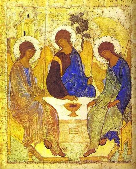 Andrei Rublev. The Old Testament Trinity.