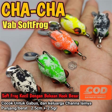 Jual Cha Cha Micro Soft Frog Mini Soft Frog Umpan Casting Gabus