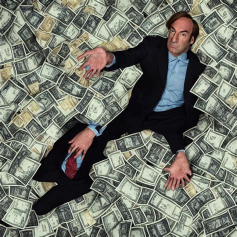 Saul Goodman Better Call Saul Swimming In Money Stable Diffusion