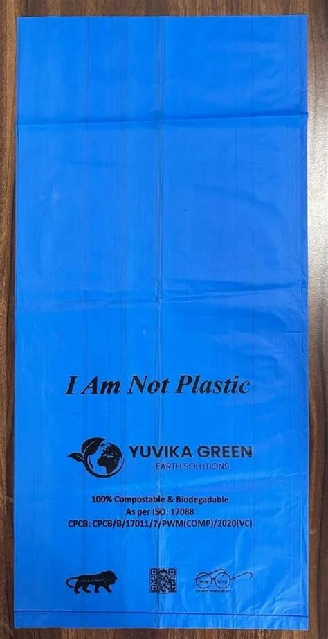 Without Handle Printed 19 X 21 GARBAGE BAG BIODEGRADABLE COMPOSTABLE