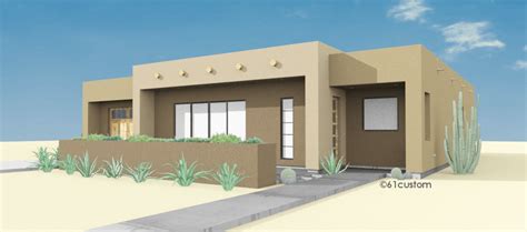 Contemporary Adobe House Plan | 61custom | Contemporary & Modern House ...