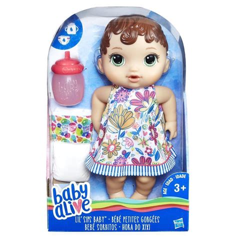 Boneca Baby Alive Hora do Xixi Morena Hasbro Bonecas e Acessórios