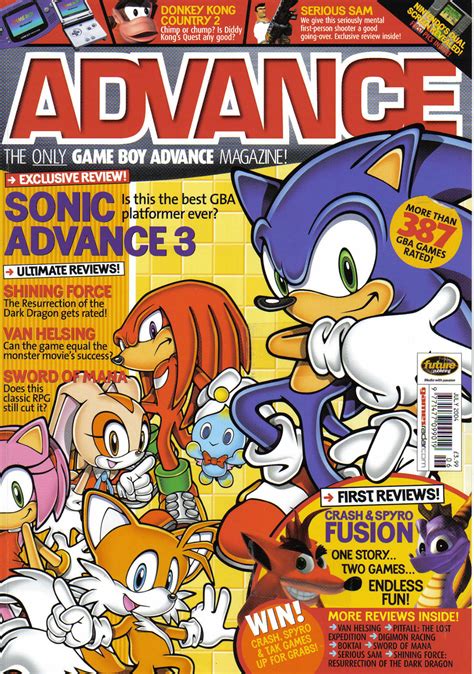 Sonic Advance 3 Advance Magazine Review Uk 2004 Page 1 Sonic Advance 3 Sonic Stadium