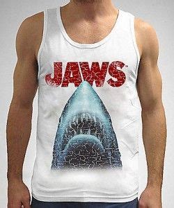 Jaws Classic Movie Poster Tank Top Tank Tops Classic Movie Posters Tops